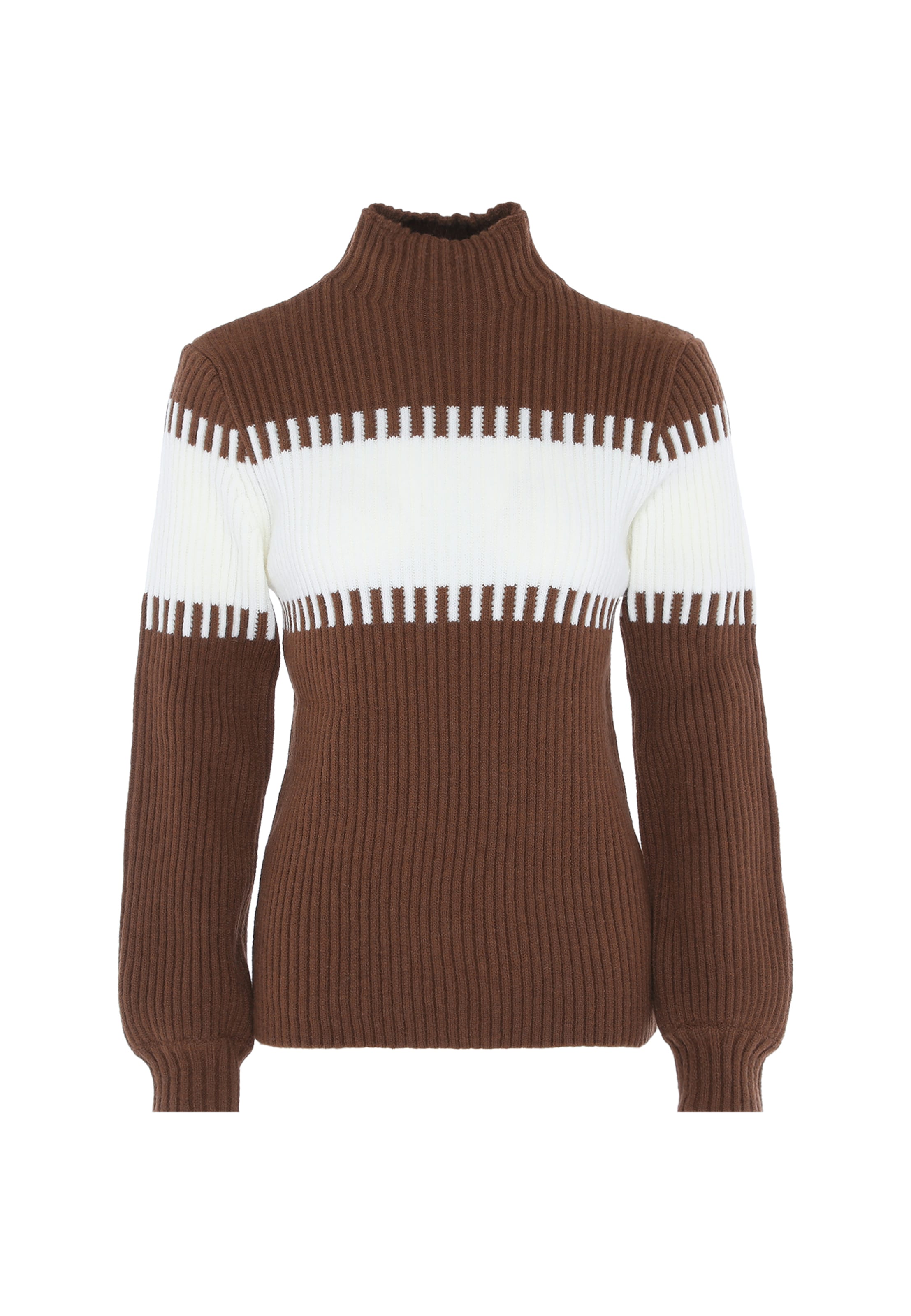 FENIA Свитер в Коричневый: спереди