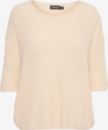 SOAKED IN LUXURY Pullover in Beige: predná strana