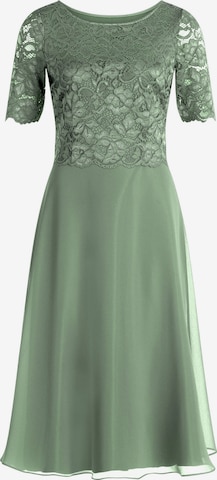 Robe de cocktail Vera Mont en vert : devant