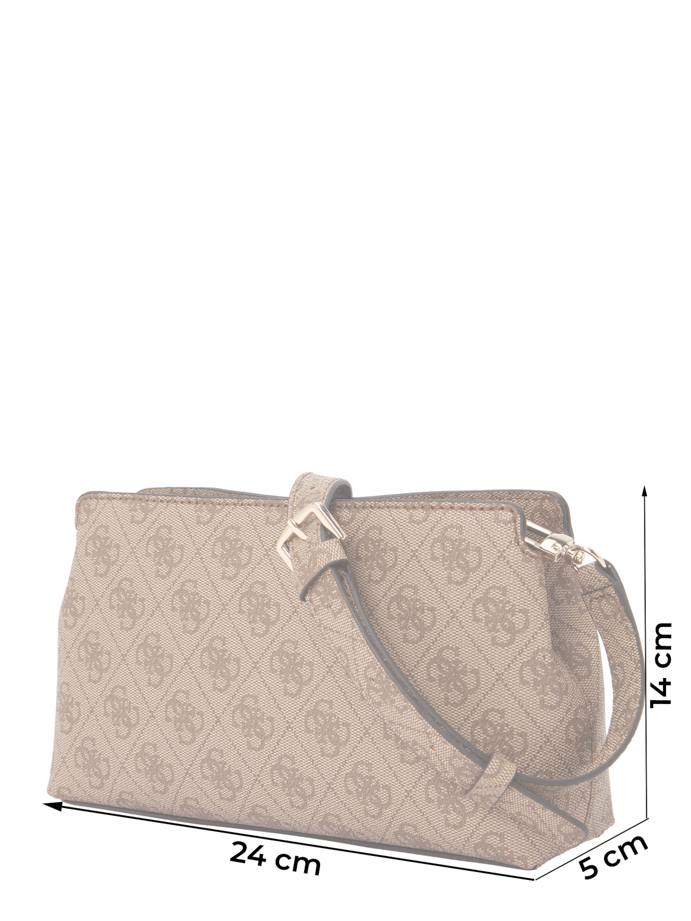 GUESS Τσάντα ώμου 'KATYA CROSSBODY TOP ZIP' σε καφέ