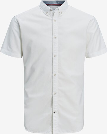 JACK & JONES - Ajuste estrecho Camisa en blanco: frente