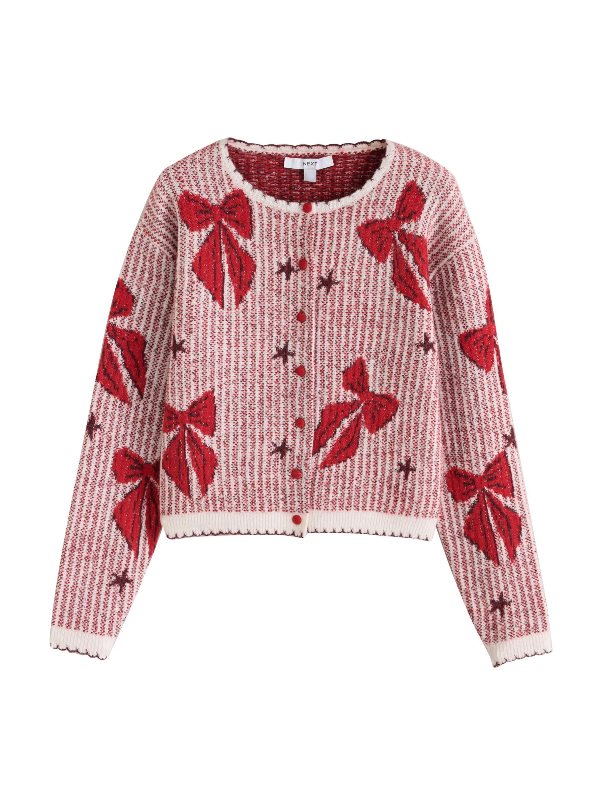 Next Strickjacke in Rot: Vorderseite