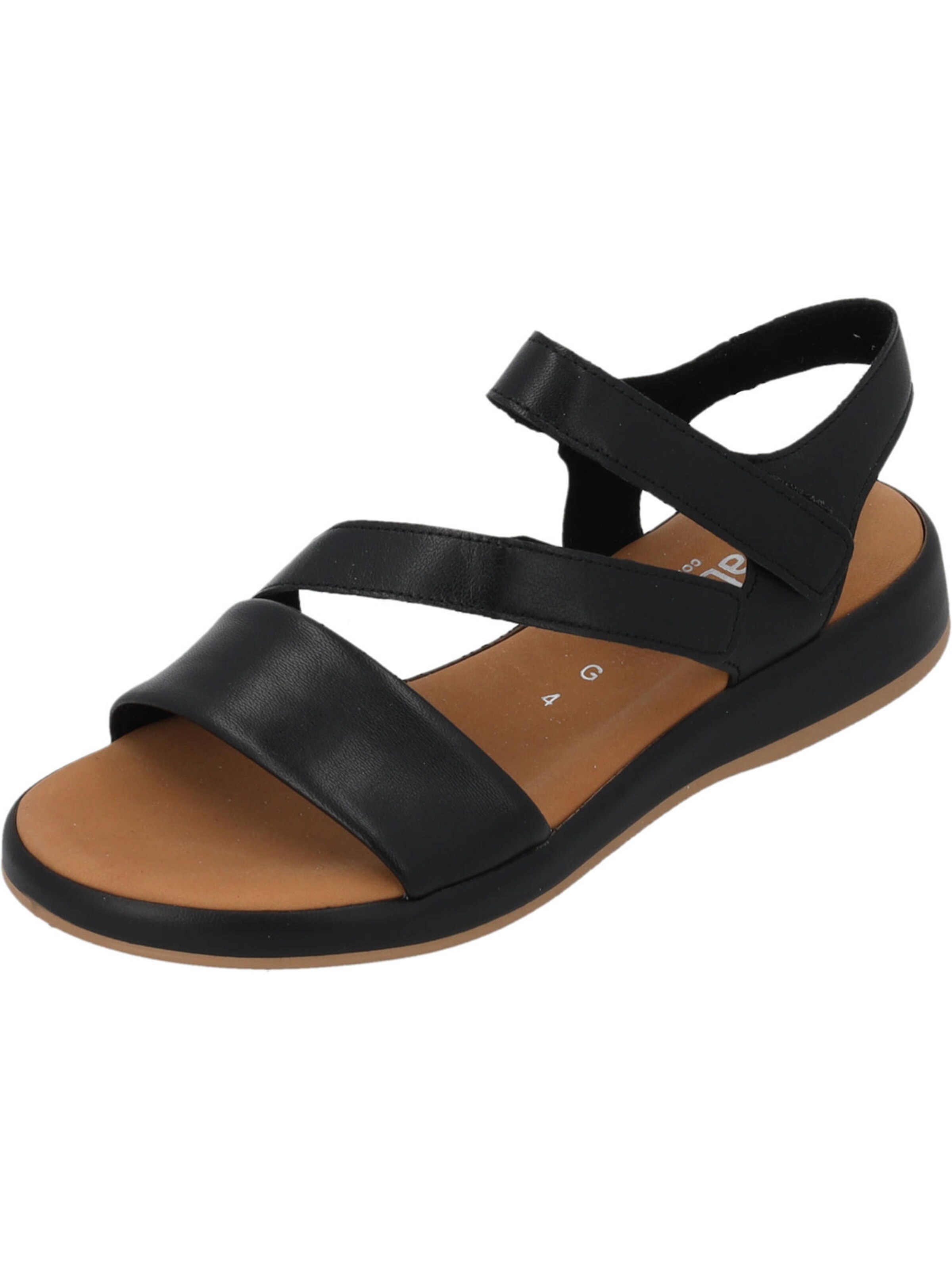 GABOR Strap sandal in Black: front