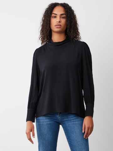 Aligne Blouse 'Ava' in Zwart: voorkant