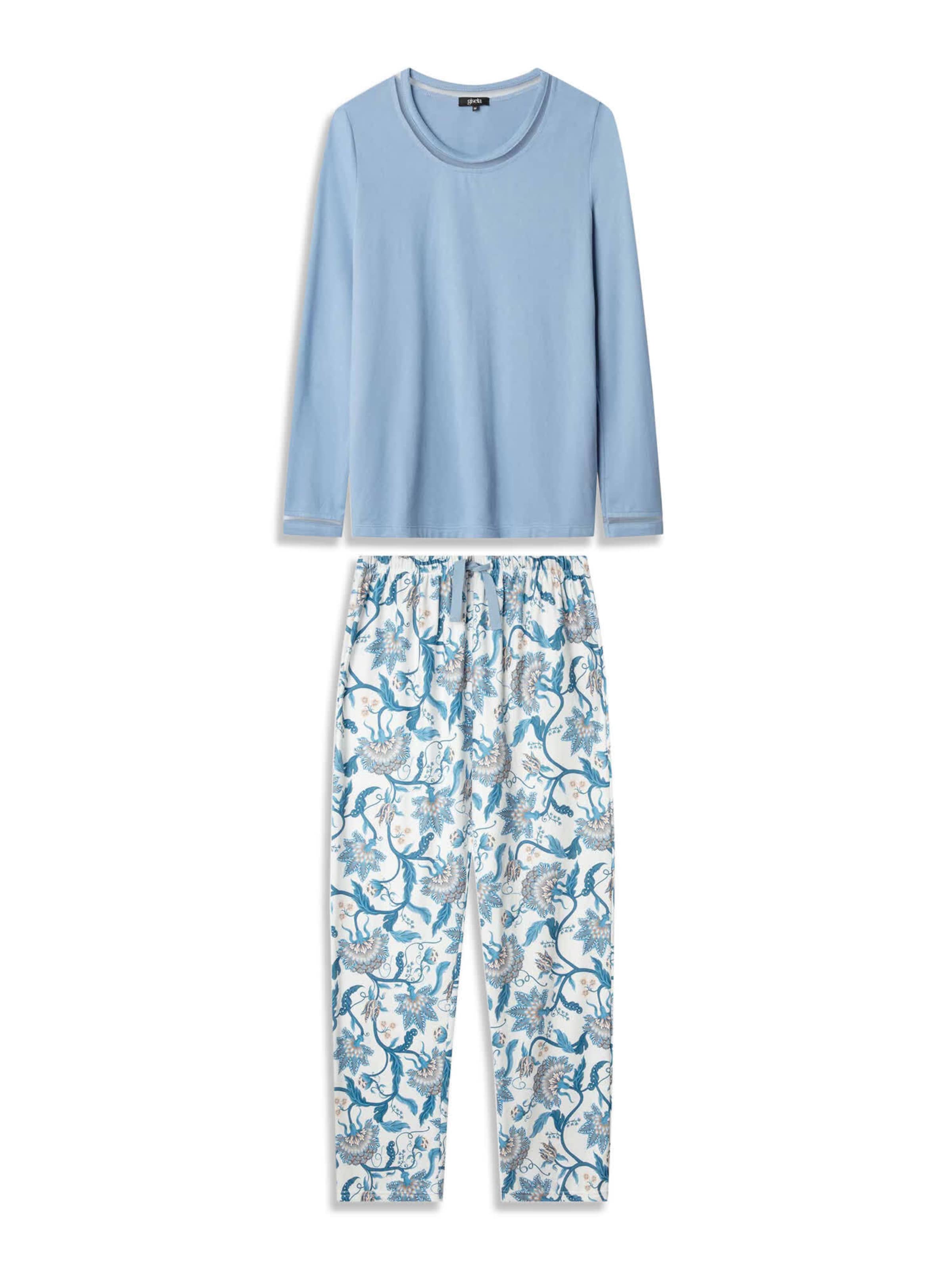 Gisela - Pijama en azul: frente