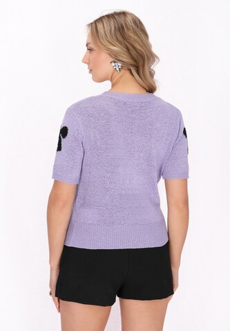 Pull-over faina en violet