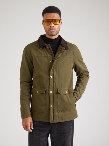 INDICODE JEANS Välikausitakki värissä vihreä: etupuoli