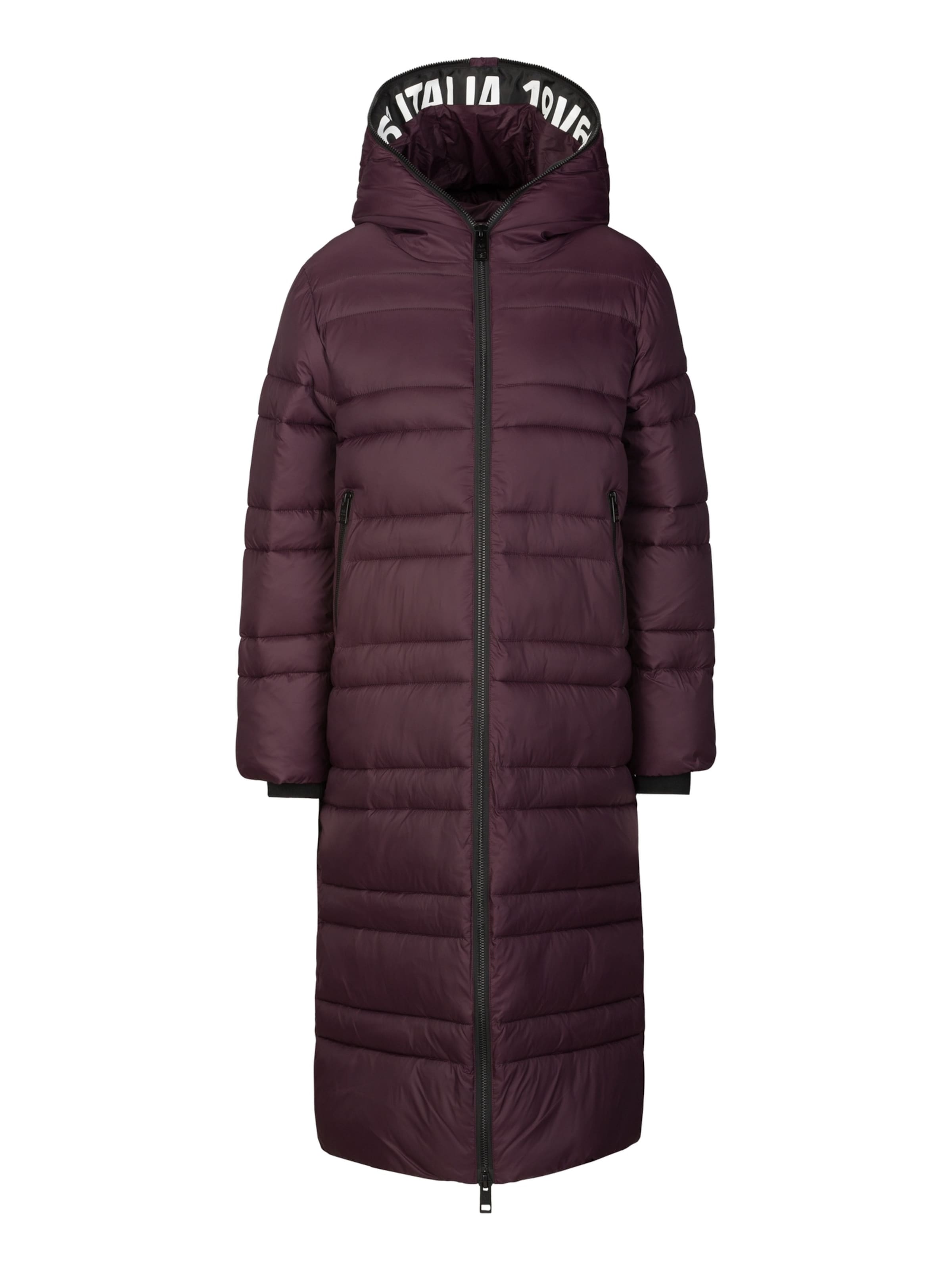 19V69 ITALIA Vinterkappa 'Giuseppina' i röd: framsida