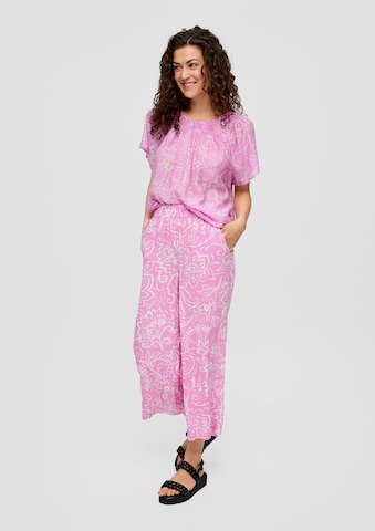 Wide leg Pantaloni di s.Oliver in rosa