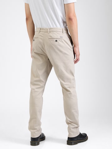 Regular Pantalon chino 'Malik' Bruun & Stengade en beige