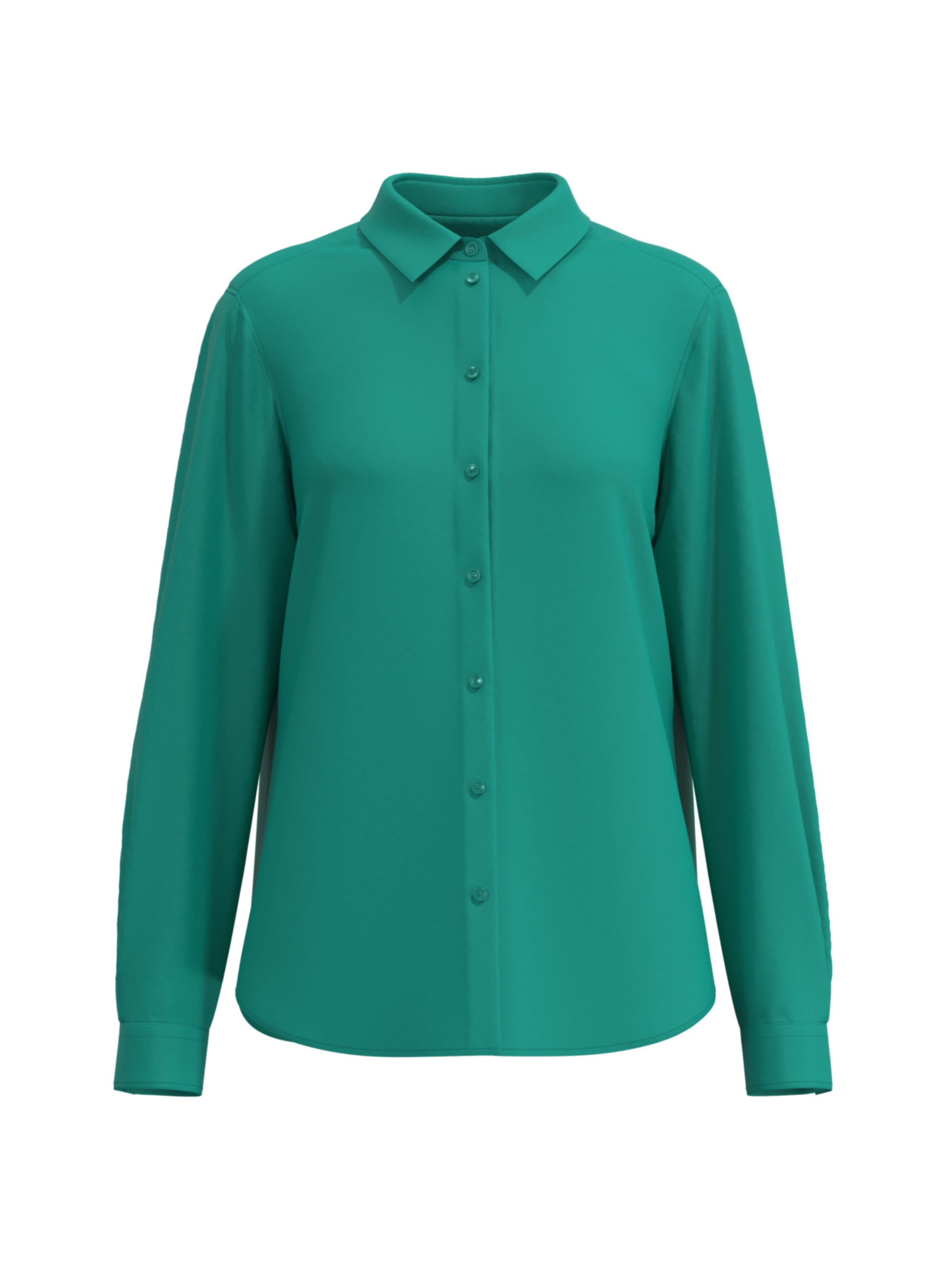 SEIDENSTICKER Hemdbluse in Grün: Vorderseite