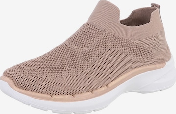 Ital-Design Slip On in Braun: Vorderseite