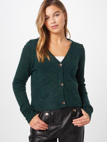 JDY Knit Cardigan 'Zizak' in Green