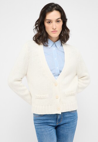 MUSTANG Strickjacke 'Sedalia' in Weiß: Vorderseite