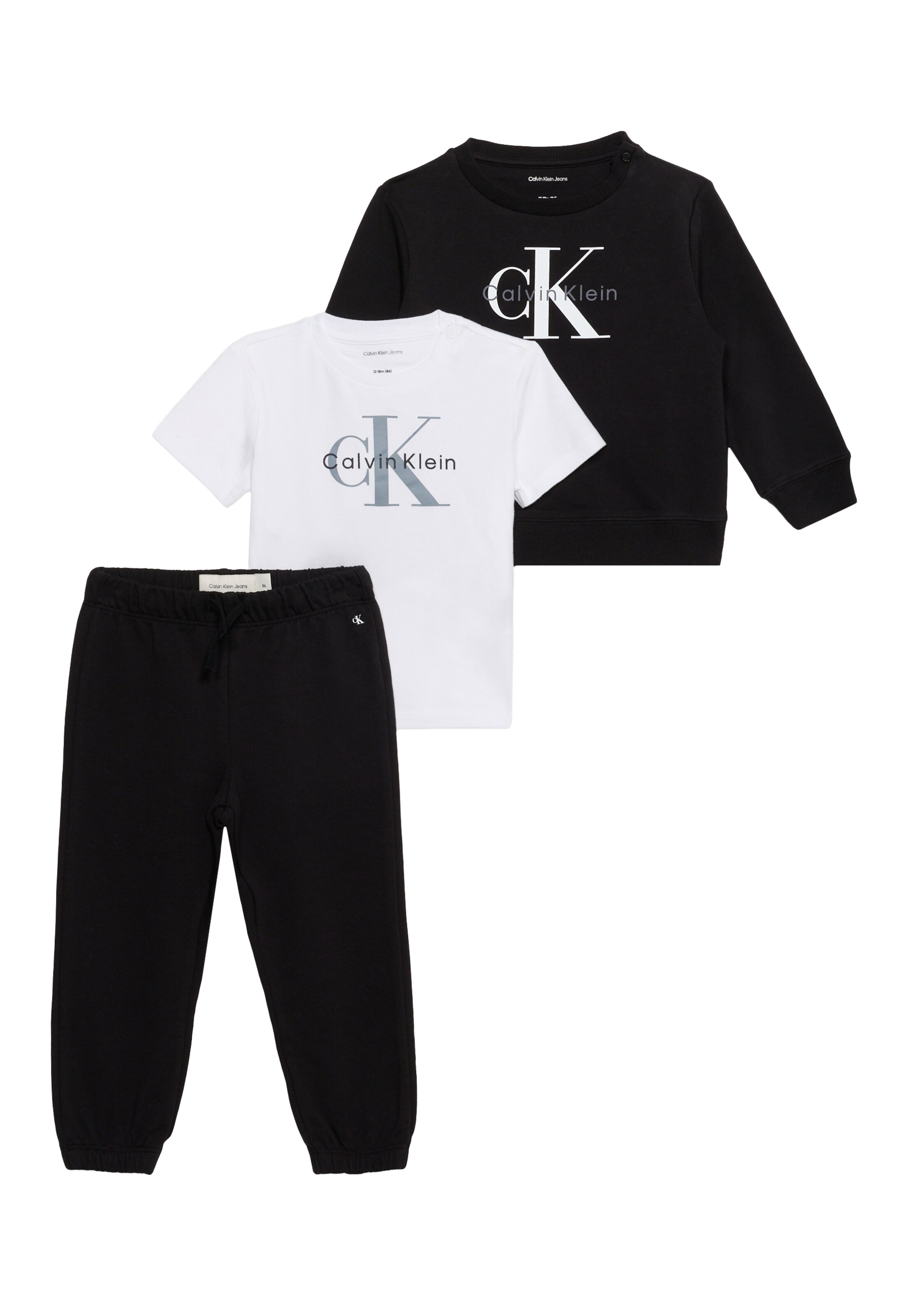 Calvin Klein Jeans Set in Zwart: voorkant