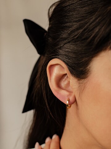 Hey Happiness - Pendientes 'Duo Hoops' en oro