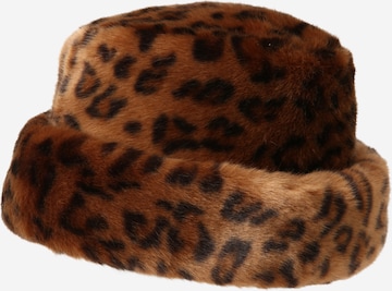 Bella x ABOUT YOU Beanie 'Carla' in Brown: front