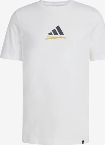 T-shirt fonctionnel 'GER TLSTR' ADIDAS PERFORMANCE en blanc : devant