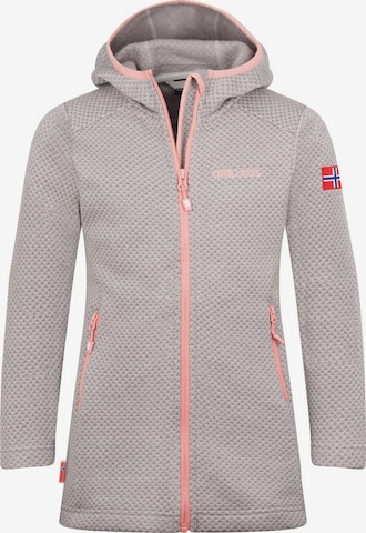 TROLLKIDS Fleece Jacket in Grey: front