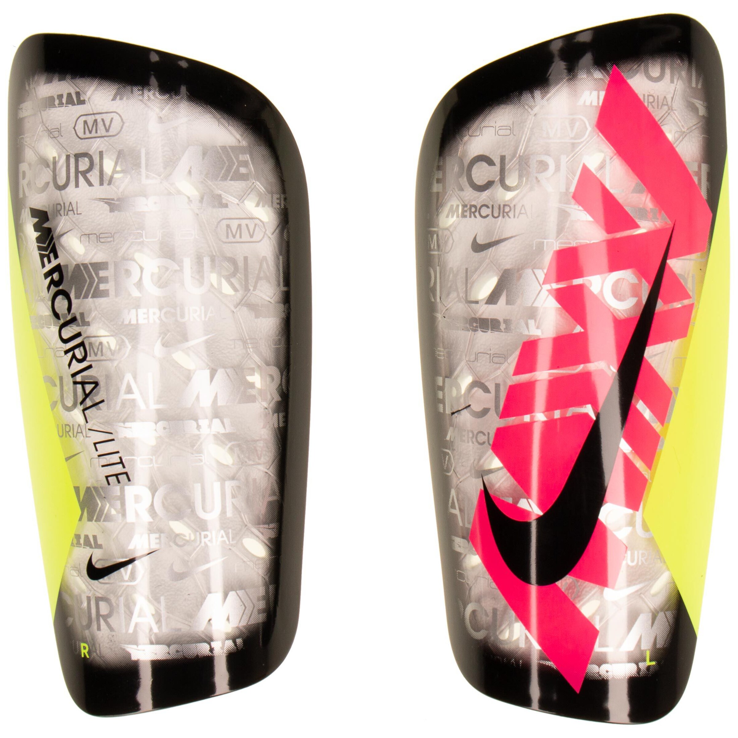 NIKE Schienbeinschoner 'Mercurial Lite 25' in Silber: Vorderseite