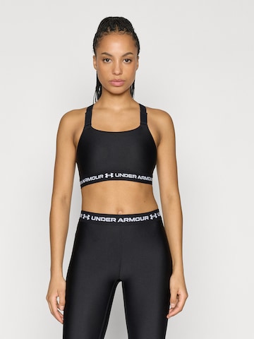 UNDER ARMOUR Μπουστάκι Αθλητικό σουτιέν σε μαύρο: μπροστά