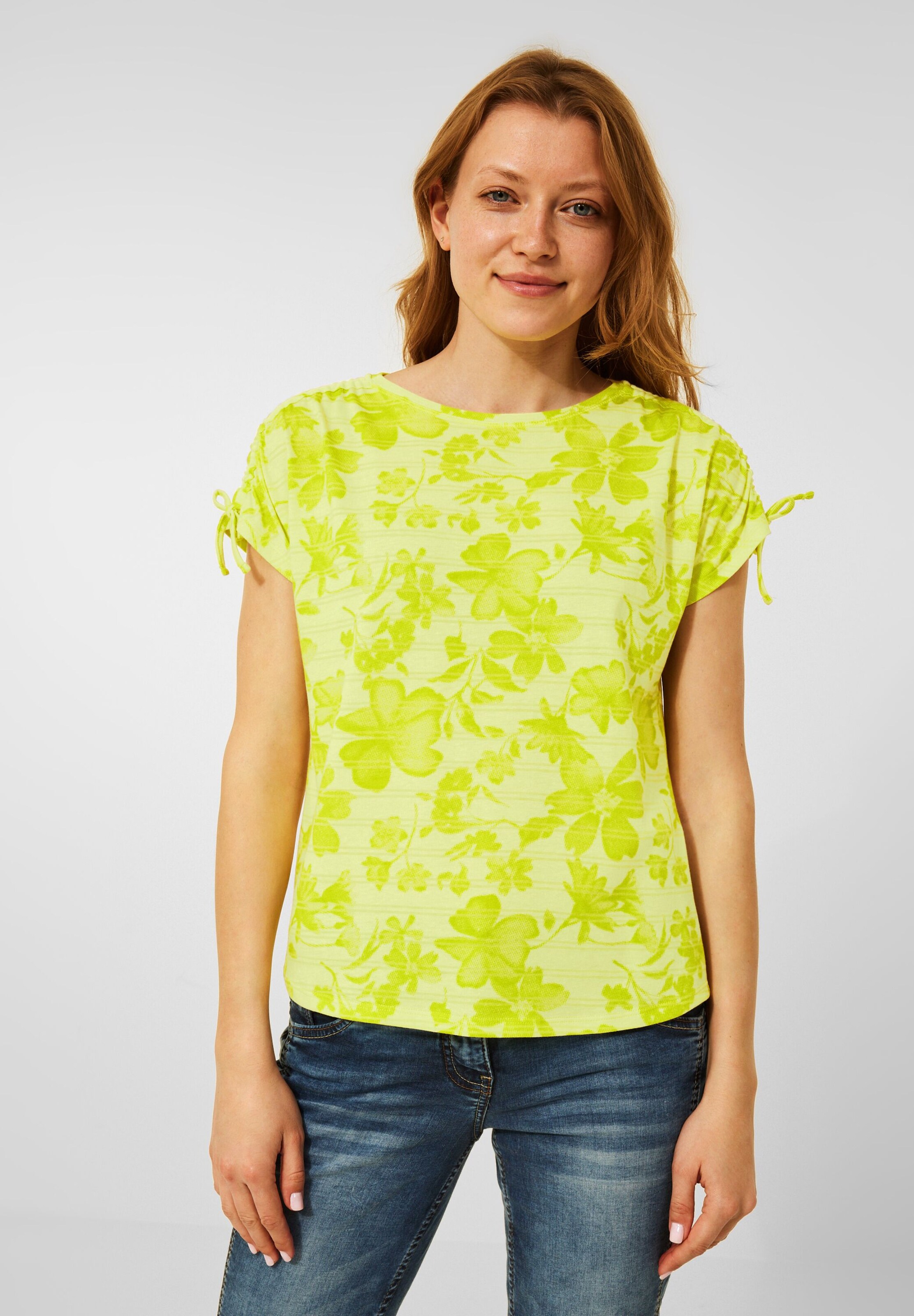 Frauen Shirts & Tops CECIL T-Shirt in Gelb - QE02574
