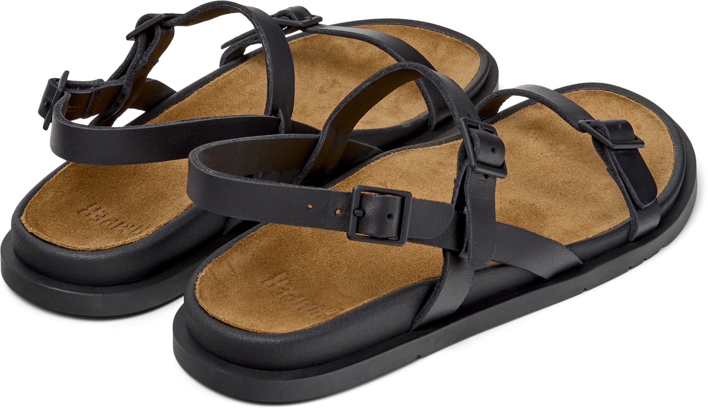 CAMPER - Sandalias con hebilla 'Lluc' en negro
