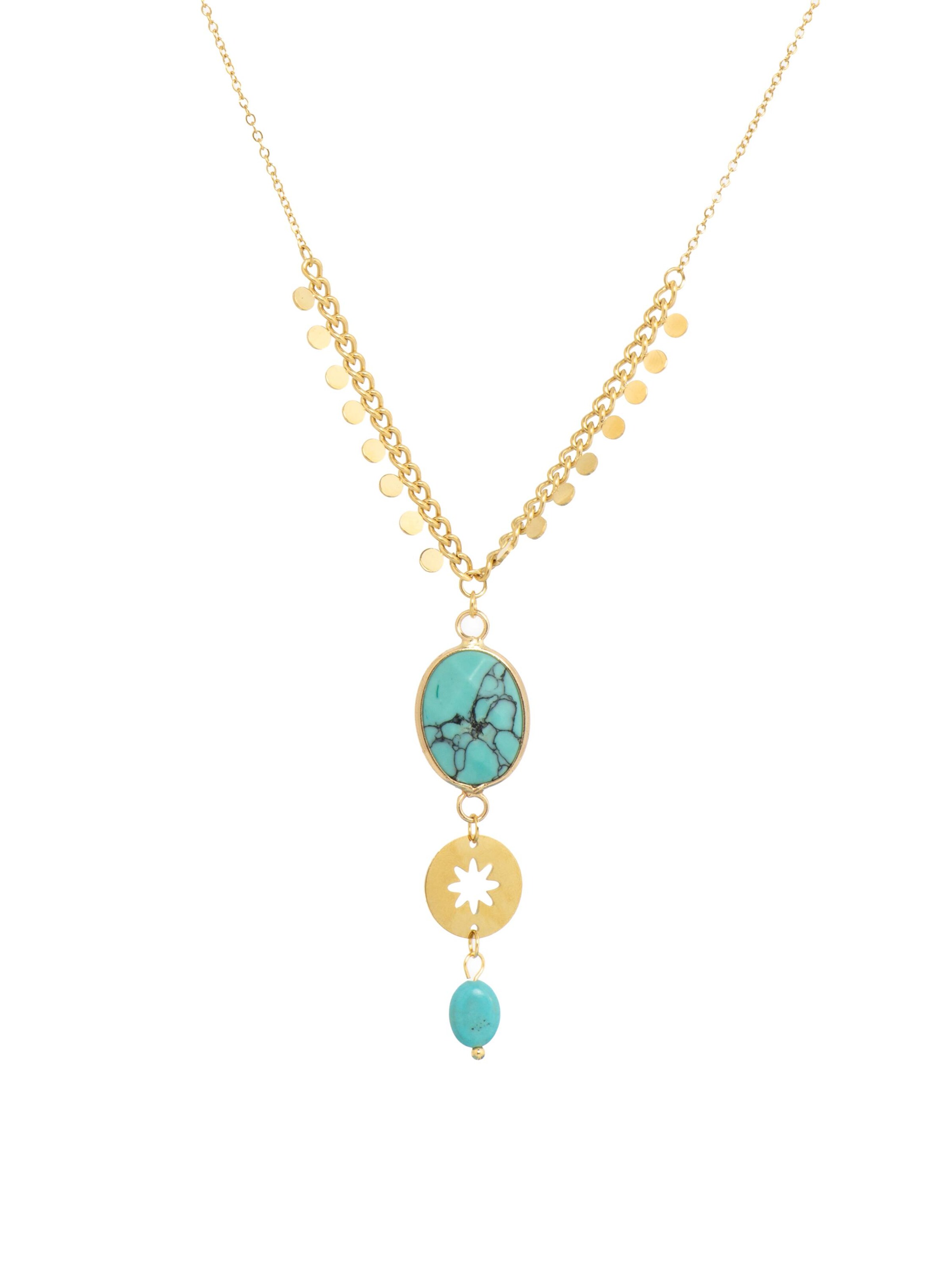 Luxenter Kette 'Rekbas'‌ in Blau: Vorderseite