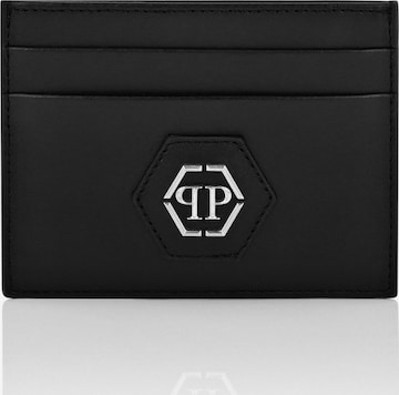 Portamonete 'Hexagon' di Philipp Plein in nero: frontale