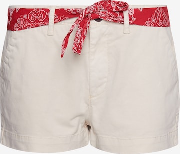 Superdry Chino Pants in White: front