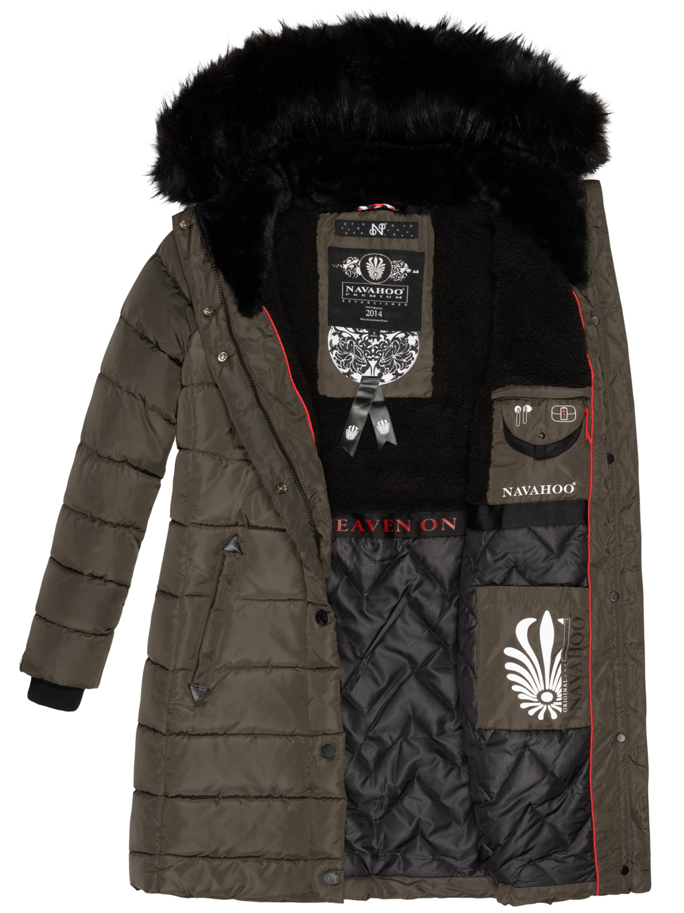 NAVAHOO Winter Coat in Grey