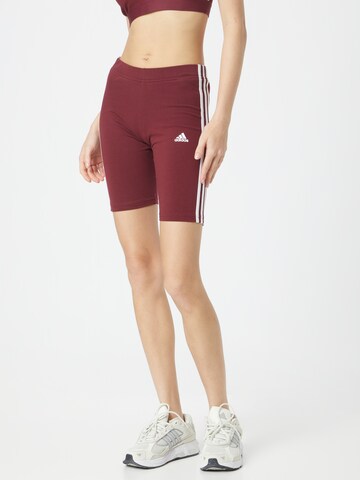 ADIDAS SPORTSWEAR Skinny Sports trousers 'Essentials' in Red: front