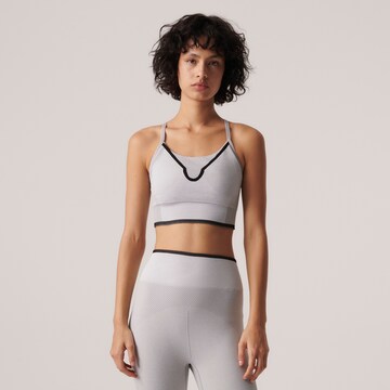 ADIDAS BY STELLA MCCARTNEY Medium Support Sports bra 'Medium Supports' in Grey: front