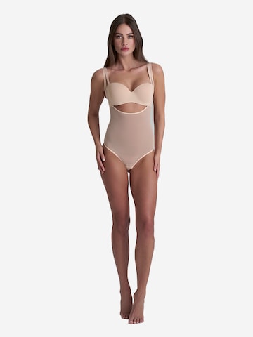 Bye Bra Shapingbody ' Forming Tulle WYOB Bodysuit' in Beige