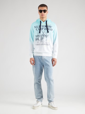 CAMP DAVID Sweatshirt 'Sunset Beach' in Blue