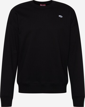 DIESEL Sweatshirt 'DOVAL' in Zwart: voorkant