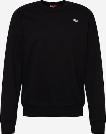 DIESEL Sweatshirt 'DOVAL' in Black: front