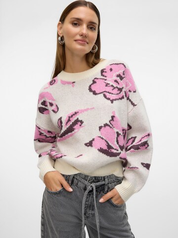 Pull-over 'VMESTRID' VERO MODA en beige