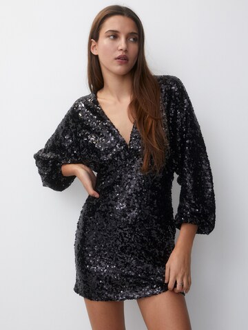 Pull&Bear Cocktail Dress in Black: front