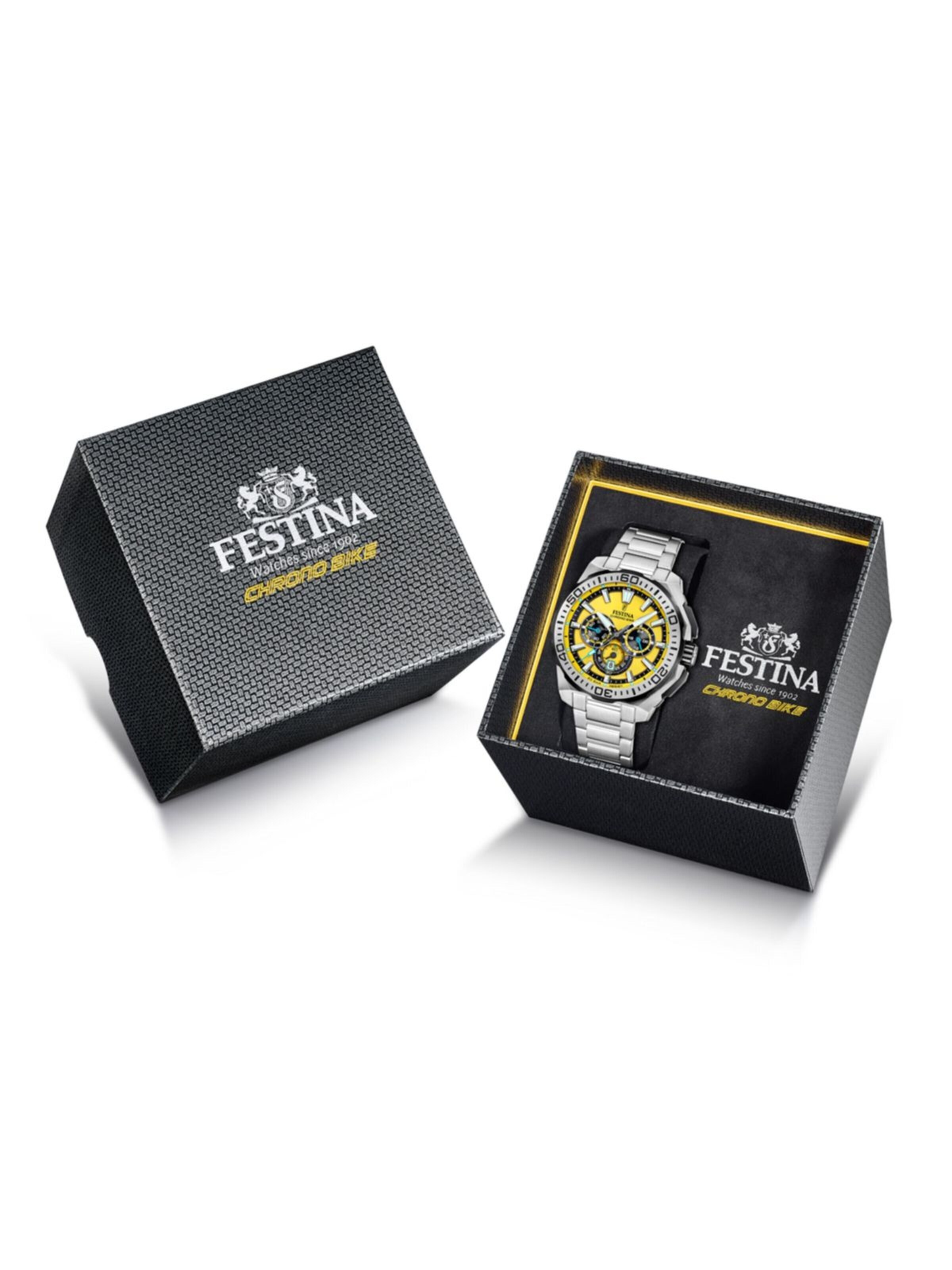 Montre à affichage analogique 'Chrono Bike' FESTINA en jaune