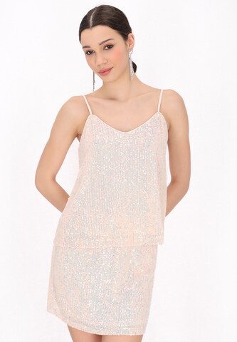 myMo at night Top in Pink: front
