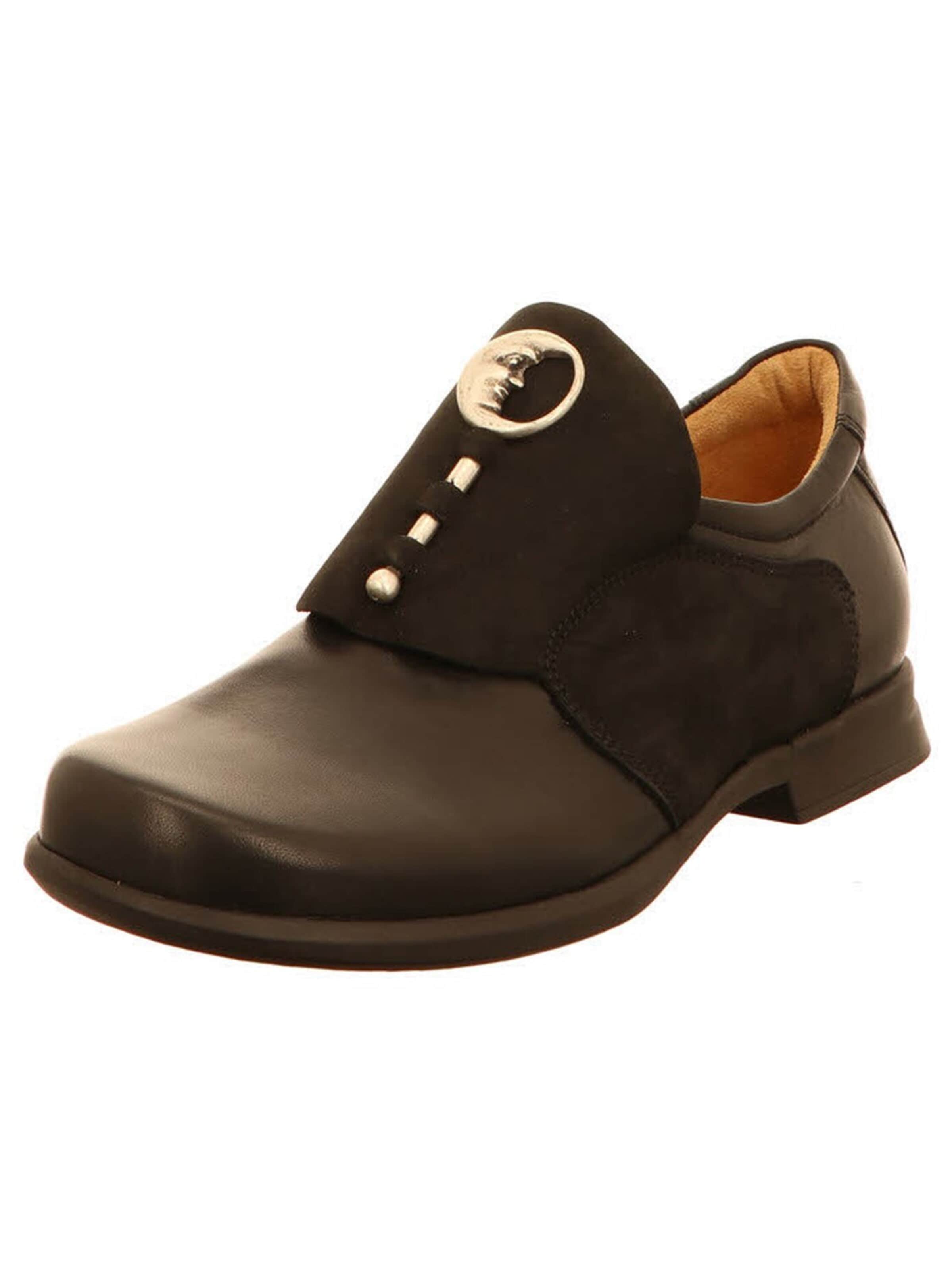 Slipper 'Slipper Damen 3-000266-0000 Glattleder in schwarz' di Think in marrone: frontale