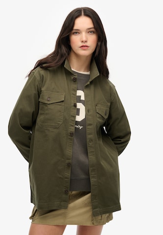 Superdry Tussenjas in Groen: voorkant