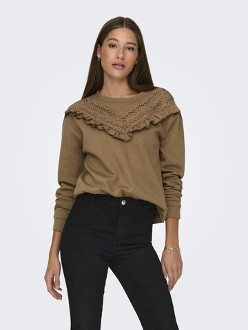 JDY Sweatshirt i brun: forside