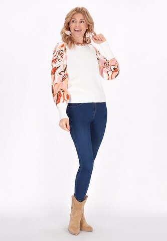 Pull-over 'Fashion Look' usha FESTIVAL en blanc