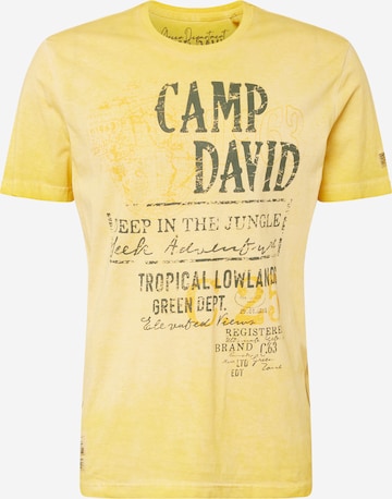CAMP DAVID Skjorte i gul: forside