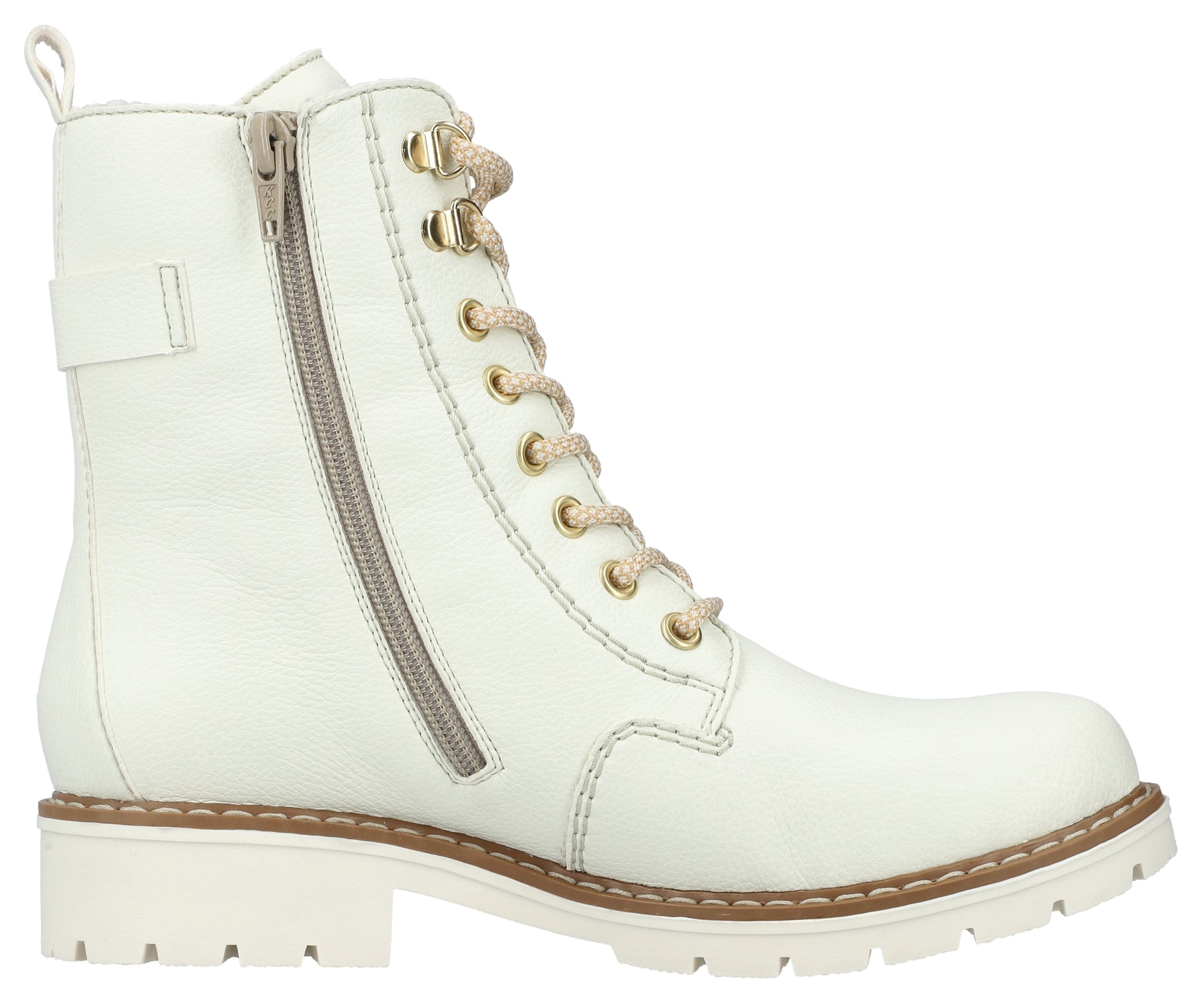 Bottines à lacets Rieker en blanc