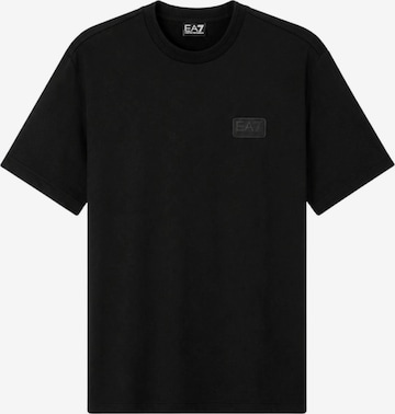 EA7 Emporio Armani Shirt 'EA7 EMPORIO ARMANI JERSEY T-SHIRT T-Shirt e Polo' in Black: front