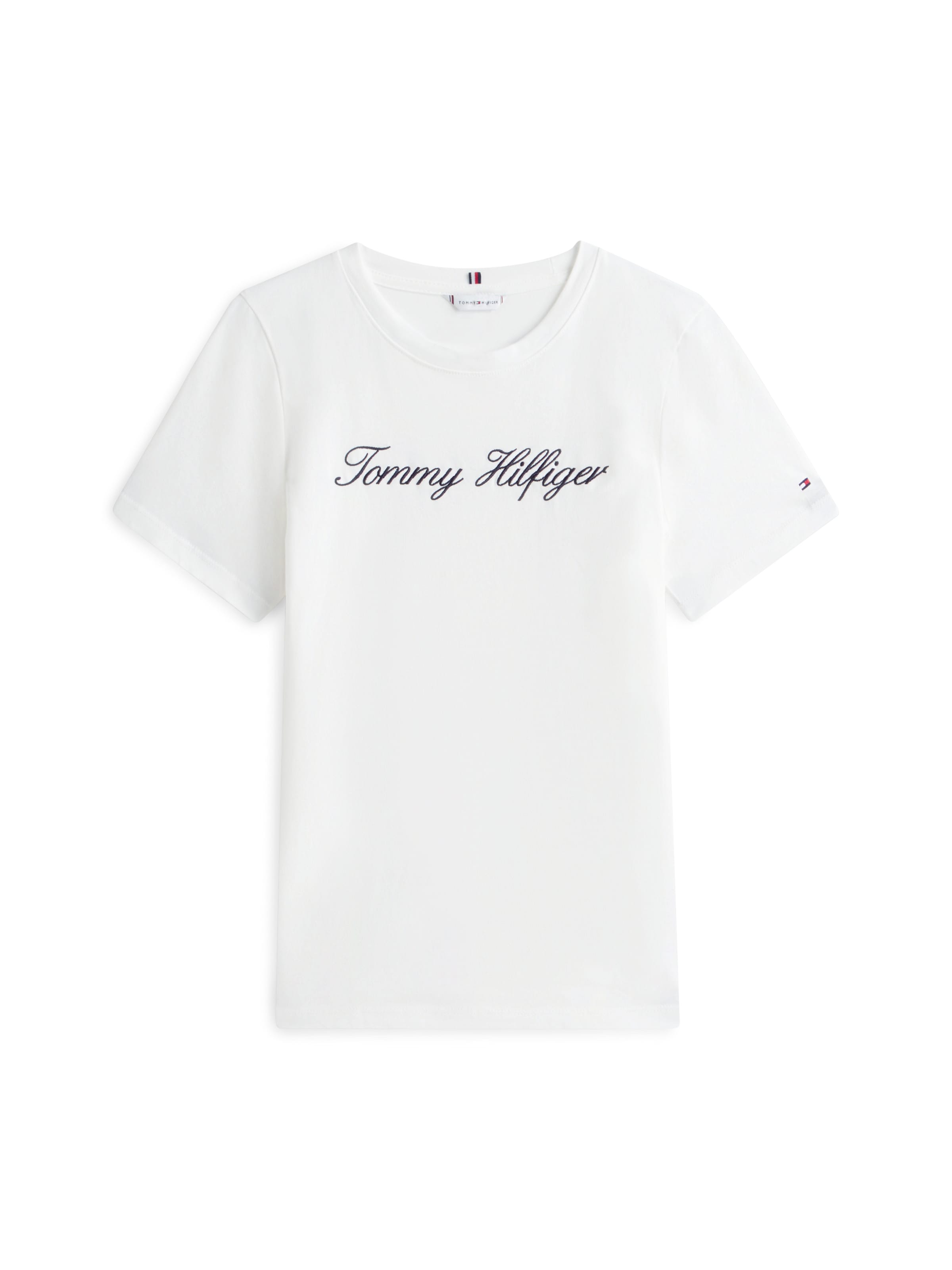 balta TOMMY HILFIGER Marškinėliai: priekis