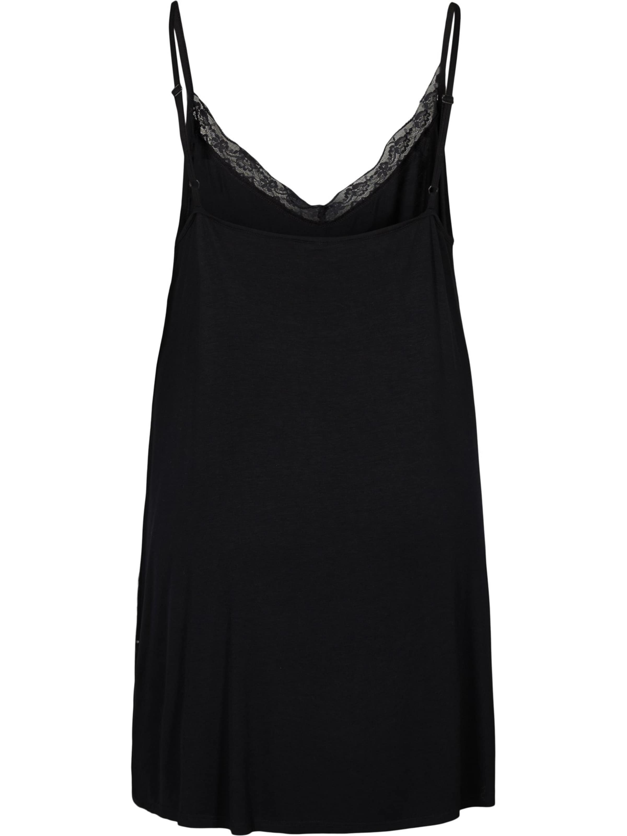 Zizzi Hálóköntös &#x27;LACE&#x27; - fekete: elől